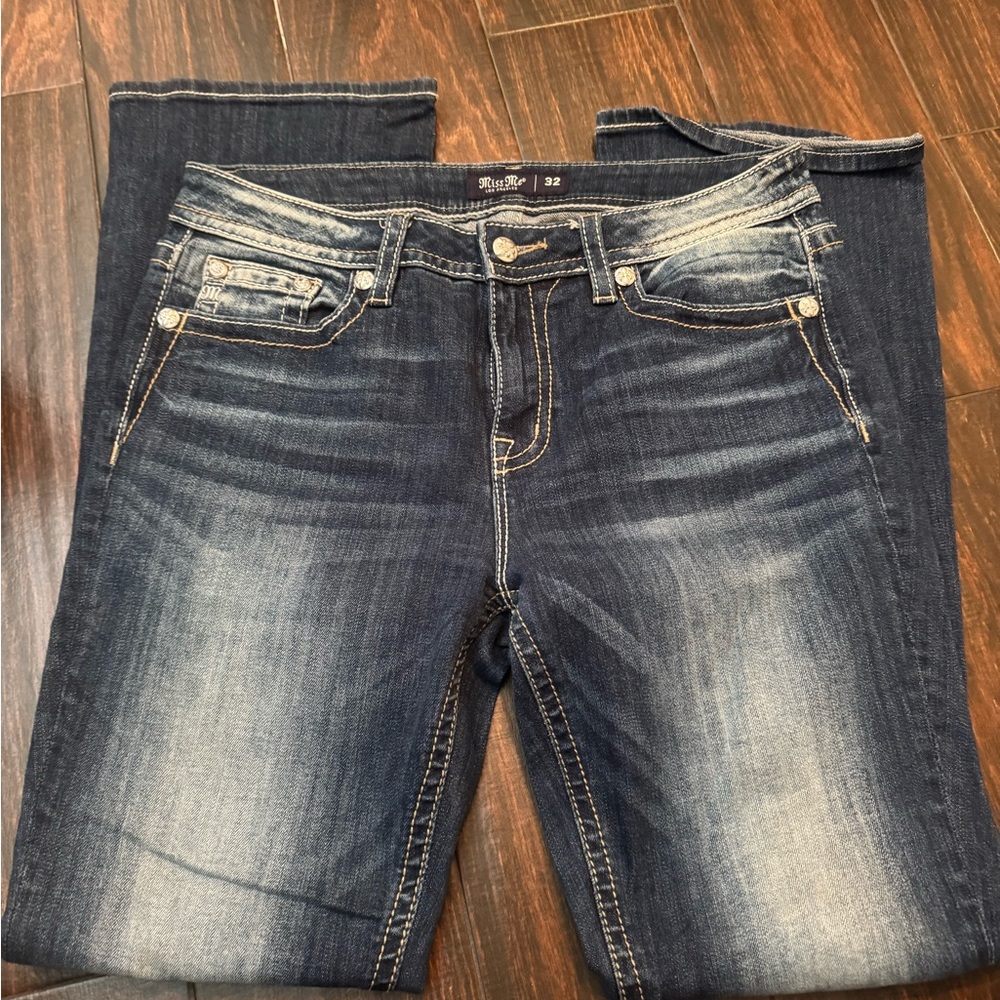 Miss Me Dark Blue Boot Cut Jeans